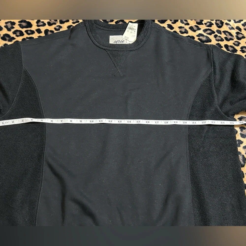 aerie Black Women's Crewneck Sweatshirt size small - Picture 3 of 7
